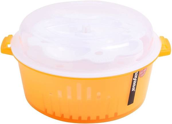 NAYASA 4 in 1 Steam Idli Maker Orange Color Microwave Idli Maker