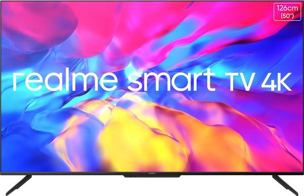 realme 126 cm (50 inch) Ultra HD (4K) LED Smart Android TV with Handsfree Voice Search and Dolby Vision &amp; Atmos  (RMV2005)