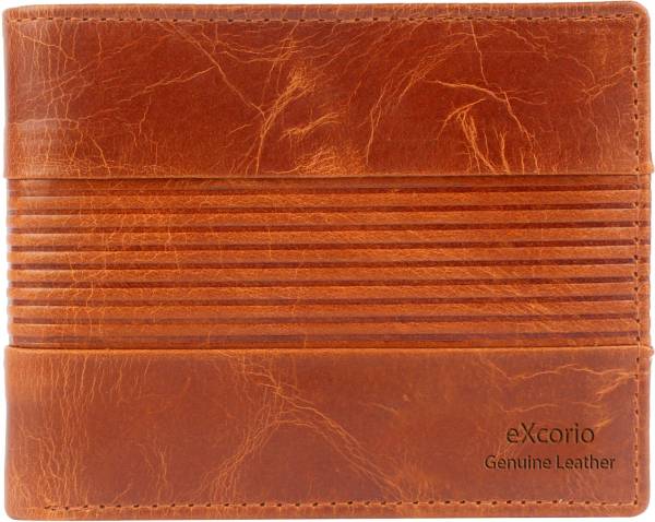 eXcorio Men Trendy, Formal, Travel Tan Genuine Leather Wallet