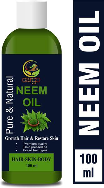 Cargo Pure Organic Neem Oil (Cold Pressed) for Hair & Skin Hair Oil