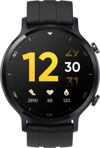 realme Watch S Smartwatch  (Black Strap, Regular)