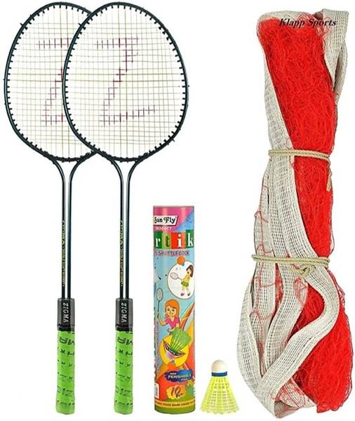 rk son Double Shaft Single Colour Set Of 2 Piece Badminton Racket