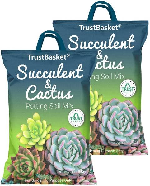 TrustBasket Succulent Potting Soil Mix - 10 KG Manure