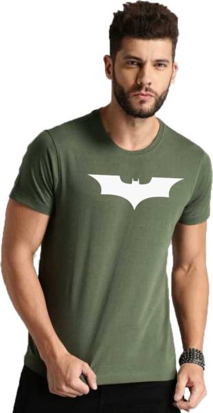 Organic Chics Graphic Print Men Round Neck Green T-Shirt