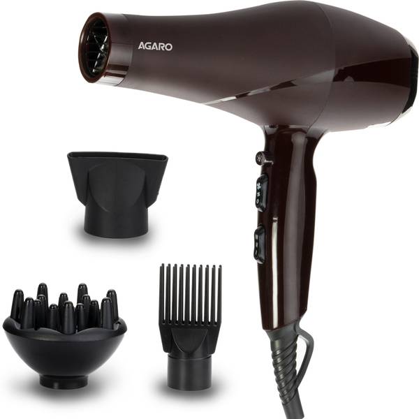 AGARO HD-1120 2000 Watts Professional Hair Dryer Hair Dryer  (2000 W, Black, Brown)