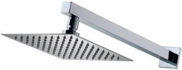 Prestige SmartBuy Stainless Steel 8"x8" Ultra Slim Square Rain Shower Head with 15inch square arm Shower Head