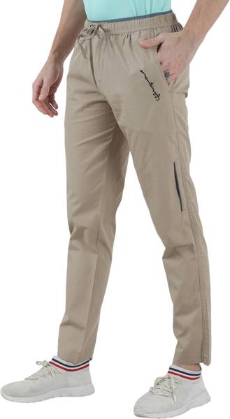 Mountain Colours Solid Men Beige Track Pants Price History