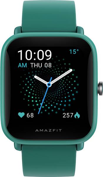 Amazfit Bip U pro 1.43 Full HD display with GLONASS GPS and AI assistant Smartwatch  (Green Strap, Regular)