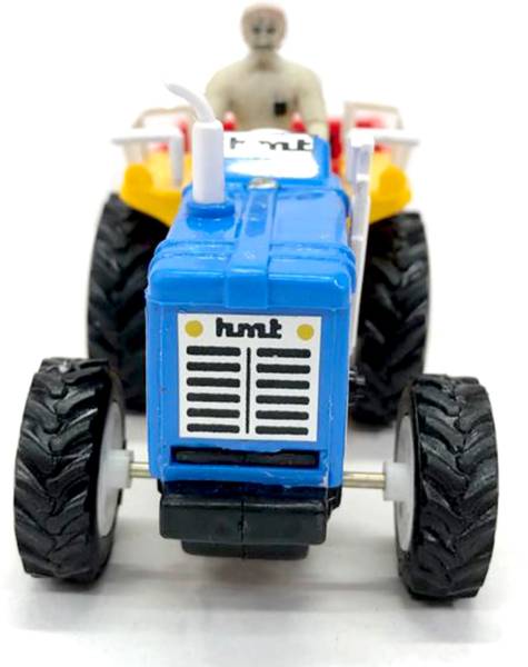 SARASI Tractor with Trolly Pull Back Plastic Toy {multicolor]