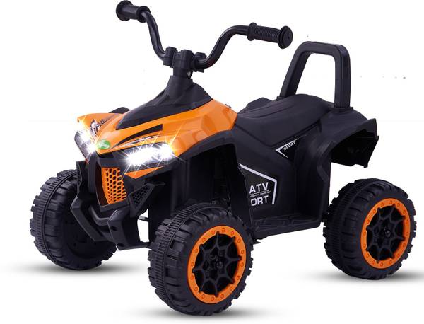 baybee Monstro ATV Kids Car Baby Toy Car Rechargeable Battery Operated Ride on car for Kids with Electric Motor Car for Kids Cars, Baby Car for Boys &amp; Girls Age 1-3 Years (Orange) Bike Battery Operated Ride On  (Orange)