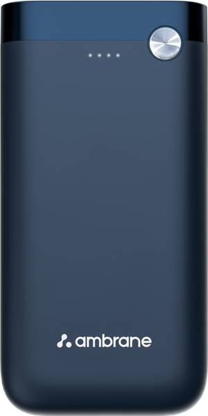Ambrane 20000 mAh Power Bank (20 W, Quick Charge 3.0, Power Delivery 2.0)  (Blue, Lithium Polymer)