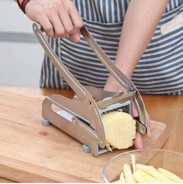 amar super deals Stainless Stainless Steel Potato French Fries Cutter Maker Machine for Kitchen Potato Chips Slicer Cookie Cutter
