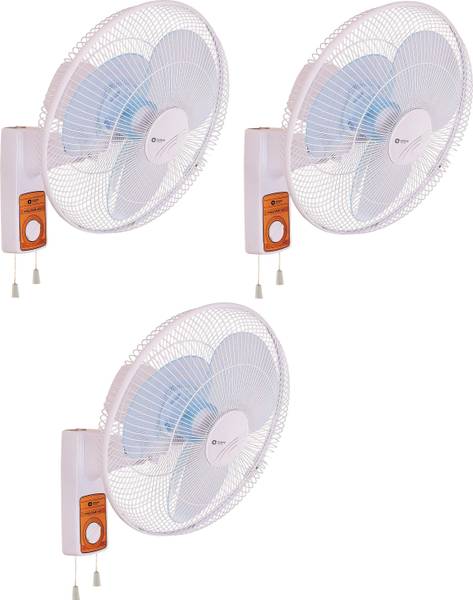 Orient Electric Wall-43 crystal white pack of 3 400 mm 3 Blade Wall Fan