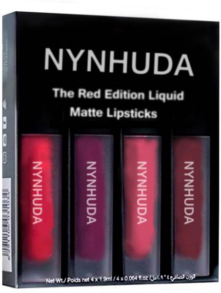 NYN HUDA Insta Beauty Forever Matte Liquid Lip Lipsticks 4 Piece