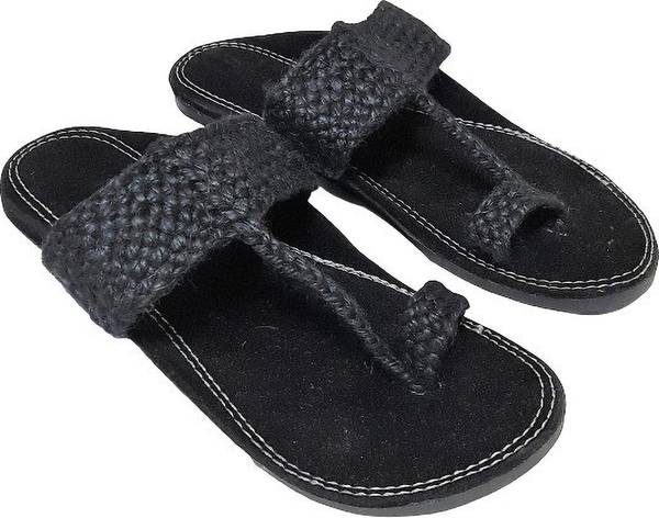 Kolhapuri Men Black Sandals