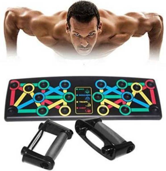 CartCreations 14 in 1 Body Building Push Up Rack Board Push-up Support Male Fitness Equipment Multi-training Bar