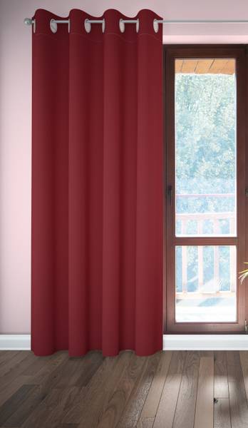 Tidy 190 cm (6 ft) Cotton Semi Transparent Door Curtain Single Curtain