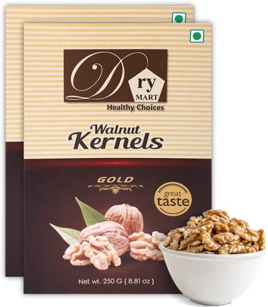 Dry.Mart Premium Fresh Walnut Kernels/Walnuts without Shell/Akhrot Giri, Healthy & Delightful, Used for Snacking, Ingredient for Recipes, Cuisines & D...