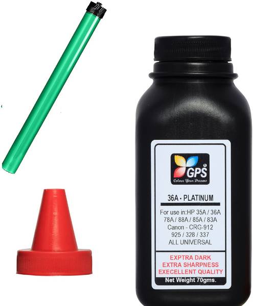 GPS Colour Your Dreams 925 Toner Powder Refill for Cartridge Compatible for Canon LBP 6030W, 6030B, 6018B, 3010B,MF3010 Pack Of 1 With Nozzle 70gm + 1...