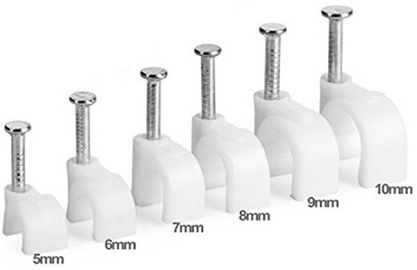 JENI MART wire clip-10mm (100nos PACK ) plastic Wire Connector