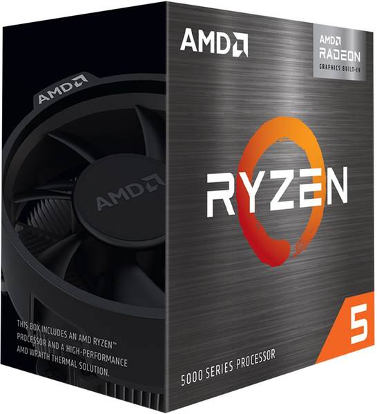 amd Ryzen 5 5600G 3.9 GHz Upto 4.4 GHz AM4 Socket 6 Cores 12 Threads 3 kB L2 16 kB L3 Desktop Processor  (Grey)