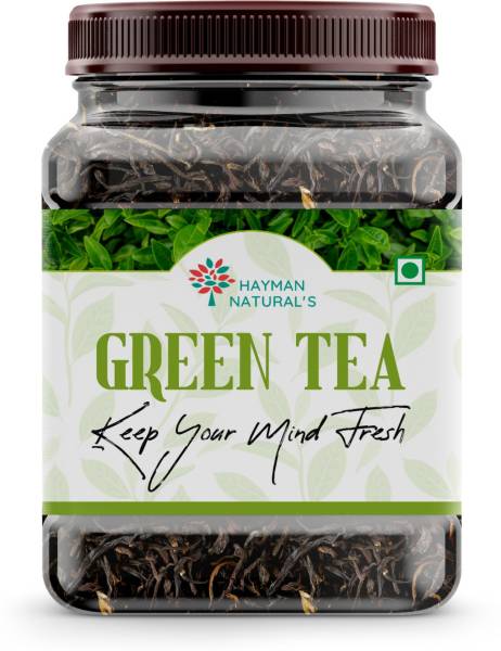 HAYMAN NATURAL'S Whole Leaf Green Tea (100g-82 Cups) enriched with Anti- Oxidants, Weight Management Loose Leaf Tea Tea Plastic Bottle