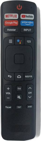 Ehop ERF3I69 Compatible Remote Control for Smart Android TV without voice Command function VU Remote Controller