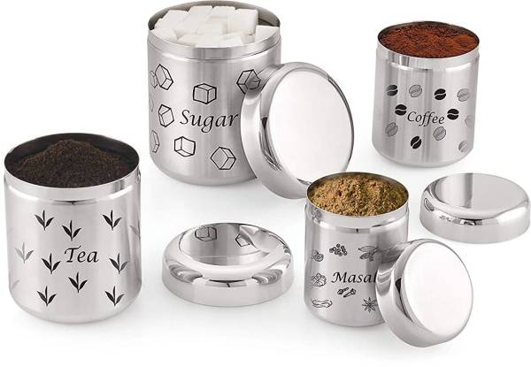 Liza Aluminium Tea Coffee & Sugar Container - 720 ml, 500 ml, 350 ml, 250 ml