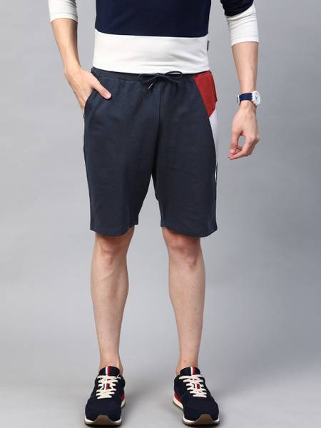 HARVARD Solid Men Dark Blue Regular Shorts