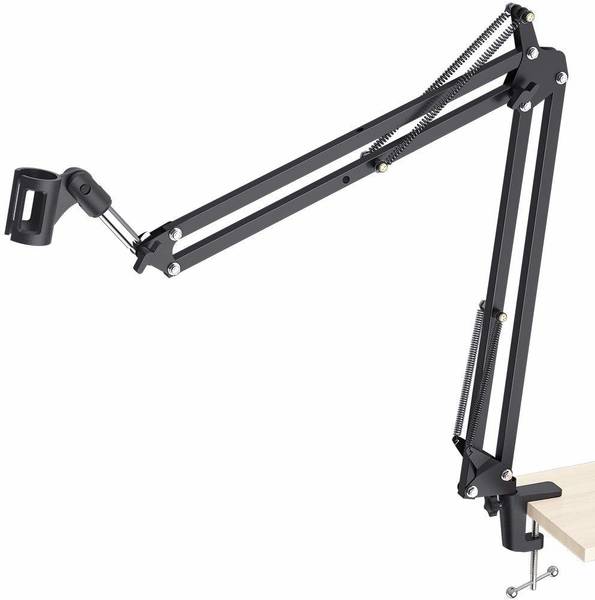 MAONO AU-B01 Microphone Suspension Boom Scissor Arm Stand (Black) Arm Stand