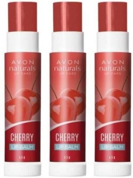 AVON Naturals Lip Balm Strawberry Set of 3 Strawberry (Pack of: 3, 15 g) Strawberry