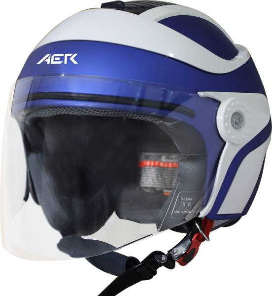 Steelbird AER Open Face Helmet, ISI Certified Helmet Motorbike Helmet