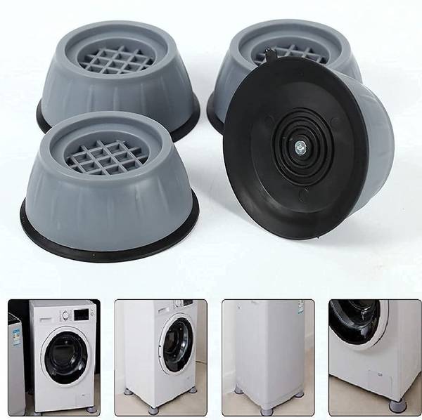 FOBIXEN Washer Dryer Anti Vibration Pads with Suction Cup Feet, Fridge Washing Machine Leveling Feet Anti Walk Pads Shock Absorber Furniture Lifting B...
