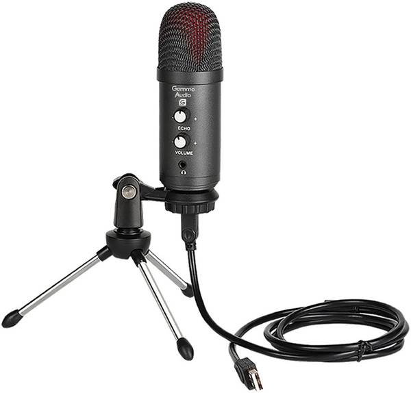 Gamma Audio GA-YR06 Shielded Cable Condenser Microphone With Tripod Stand,USB Cable,Sponge