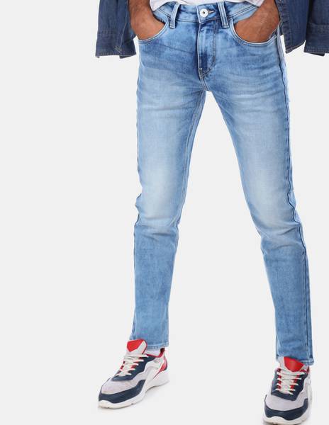 FLYING MACHINE Skinny Men Blue Jeans Price History