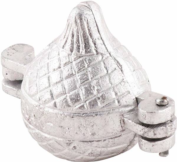KitchenHub Aluminium Cupcake/Muffin Mould Modak Moulds/Laddoo Maker (Pack of 1)