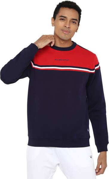 Allen Solly Full Sleeve Color Block Men Sweatshirt