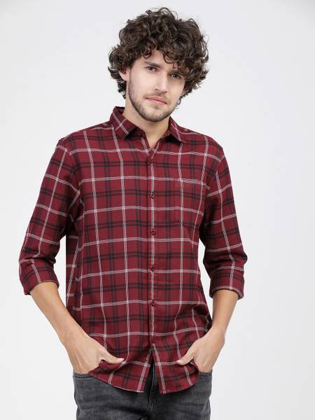 KETCH Men Checkered Casual Multicolor Shirt