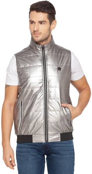 Spykar Sleeveless Solid Men Jacket