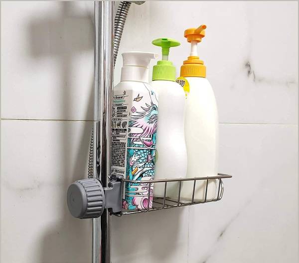 KitchenFest  Faucet Storage Rack Kitchen Sink Sponge Drain Basket Bathroom Soap Holder