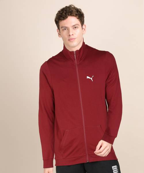 Puma full sleeve sales solid men fleece jacket