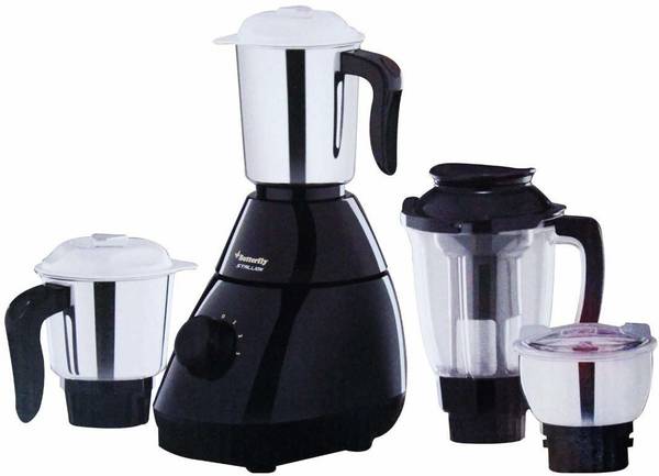 Butterfly Stallion 4jar 750 Juicer Mixer Grinder (4 Jars, ink blue)
