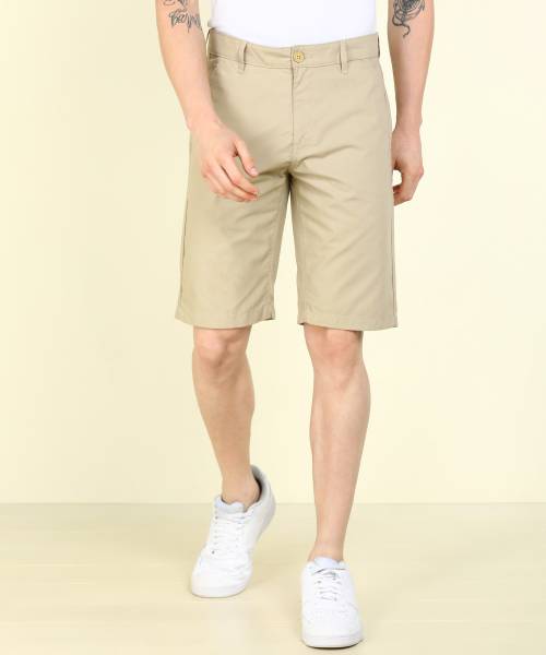 PETER ENGLAND Solid Men Beige Chino Shorts