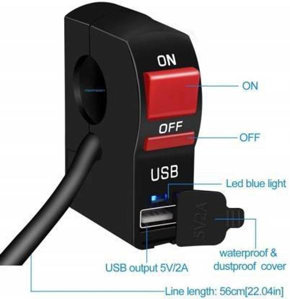 ULTRAWAY FABRICATOR New Multi Function Motorcycle USB Handle