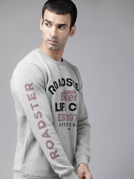 Roadster Full Sleeve Printed Men Sweatshirt