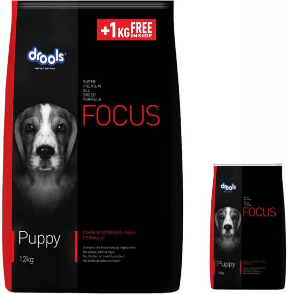 Drools Drools Focus Puppy Super Premium Dog Food 12 kg 1 kg