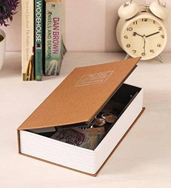 PREPSTO Metal Hidden Secret Book Safe Dictionary Style Iron Locker Vault Box Home Hidden Box, Random Color, Size 18 cm x 11 cm x 5.5 cm - 01 Piece Saf...