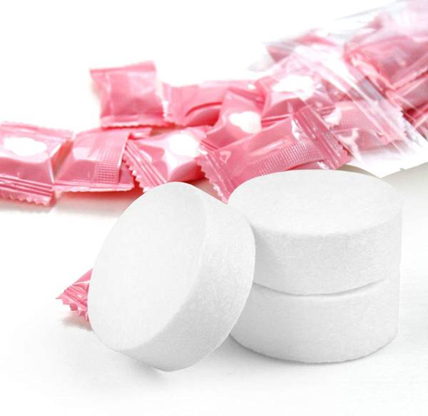 RENUMAX 30 PCS Magic Travel Compressed Disposable Tissue||Cotton Compressed Towel with Disposable Multipurpose||Magic Tablet Coin Tissue , Personal Ca...