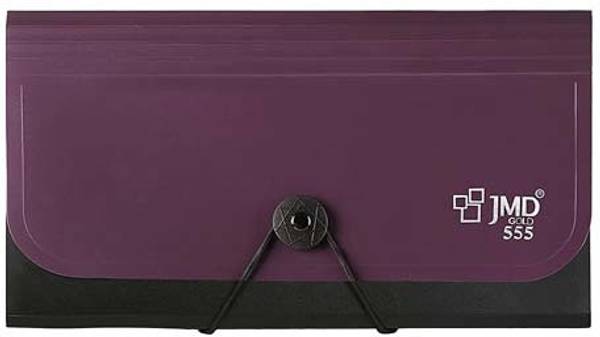 JMD Plastic Expanding Cheque Book Holder Case, 13 Pocket Multi Passbook Holder/Bill Folder/Passport/Cash Storage Pouch