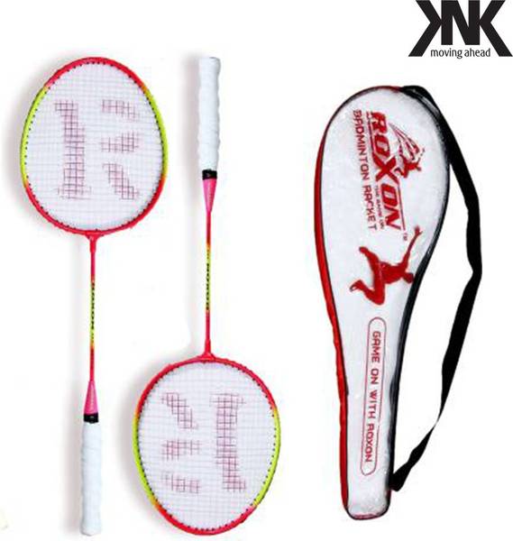 KNK Multicolour Thunder Badminton kit (pack of 2) And Cover Badminton Racquet Multicolor Strung Badminton Racquet